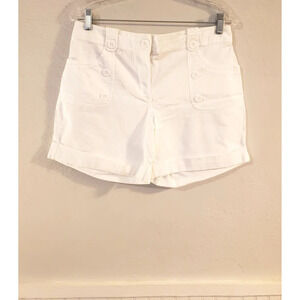 New York & Company White Sailor Shorts